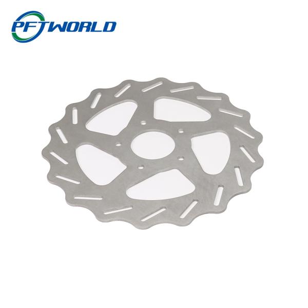 Parties en aluminium pour le sablage, coupe laser rotative en argent blanc