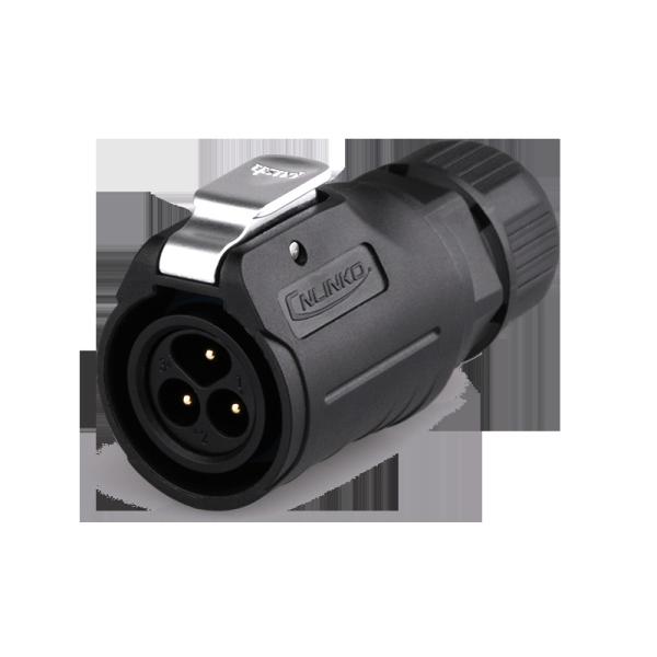 Cnlinko Industrial Plug Ip68 Power Connector Plastic and Metal LP16 Circular Male Female Led Waterproof Wire Connector