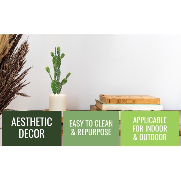 Pear Cactus Artificial Cactus Fake Big Cacti Pick Tall Faux Bunny Ear Plants for Home Garden Office Store Decor