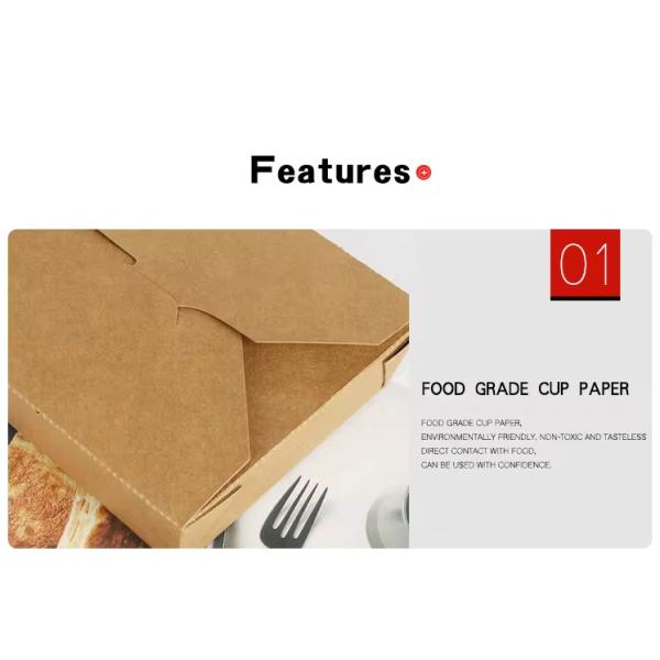 Одноразовая еда для приема на кухню Фруктовый салат Жареный куриный обед Карточная коробка