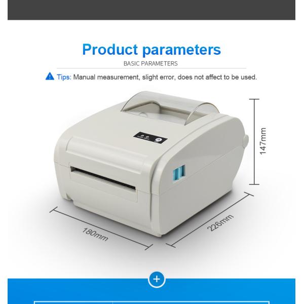 Thermal Postage Sticker Printer USB Barcode 4 inch Thermal Label Printer