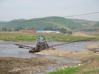 Easy Operation Sand Suction Dredger Bucket Chain Dredger With Underwater Wheel