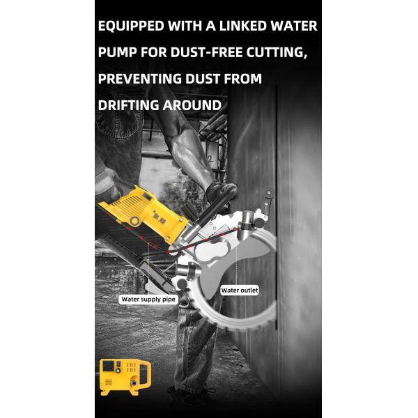 AC8400 Electric Ring Saw 290mm Cutting Depth 400mm Blade the Ultimate Solution for Quick Concrete Wall Cutting