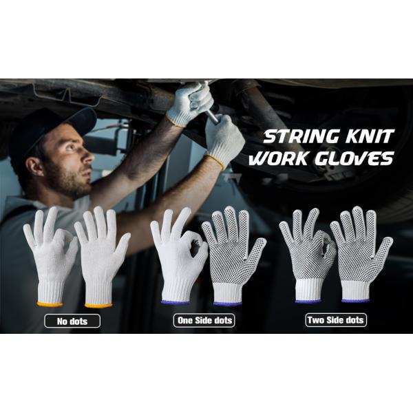 Wear-Resistant Cotton Yarn Knitted Working Protective Gloves Painter Mechanic Industrial Warehouse Gardening Constru