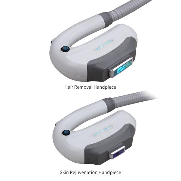 Hair Removal Skin Rejuvenation SHR IPL Beauty Machine 2000W With 2 Handles