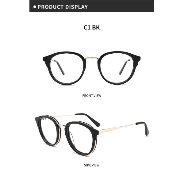 Круглый читая OEM 4 стекел металла ацетата красит для женщин и людей