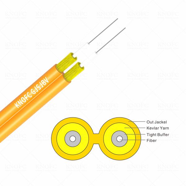 G652D G657A OM1 OM2 OM3 GJSJBV Duplex Indoor Fiber Cable