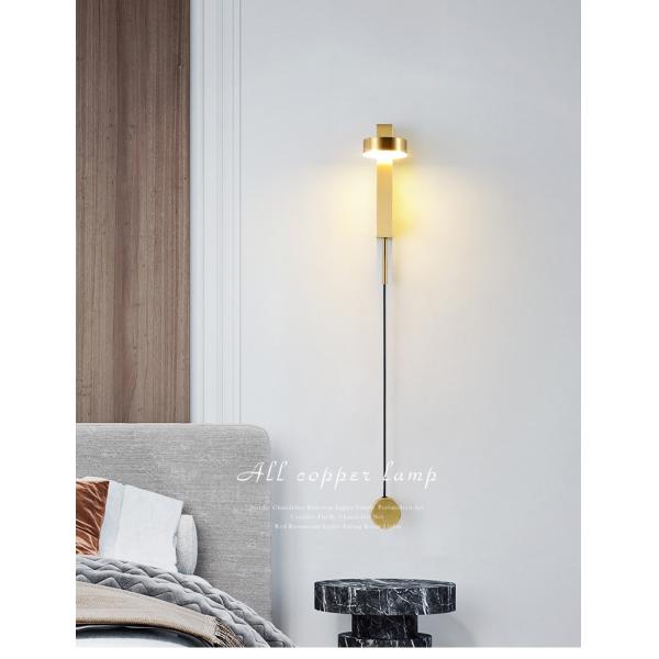 Bedroom atelier Bedside Black Rotation LED art deco lamp bedside light (WH-VR-87)