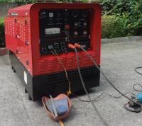 remorque motorisée de roue de Generator With Two de soudeuse de la canalisation 400A