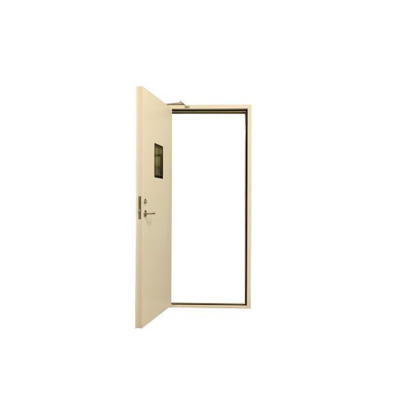 Yellow Security 3 Hours Fire Rated Steel Doors For Hotel