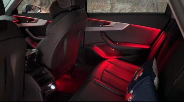 Ambient lights RGB 1:1 Perfect central control (26 light)for Audi A4 (2017-2023)