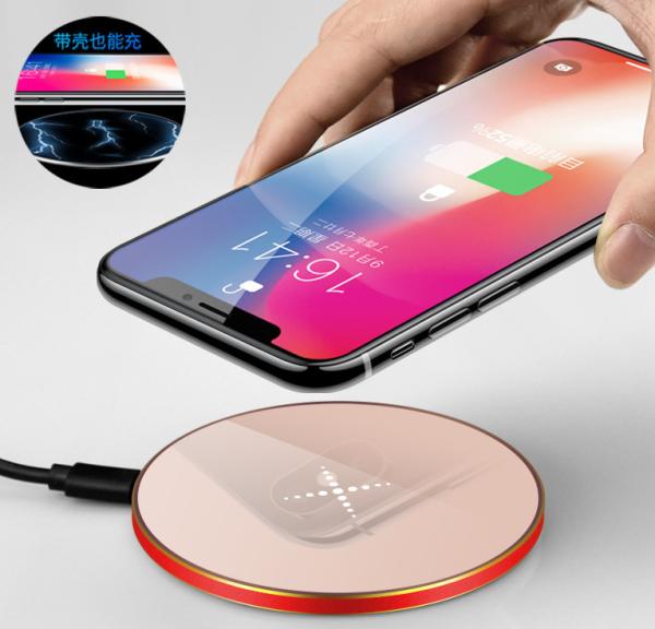 ABS + Rubber Wireless Charging Power Bank 10000mAh / Portable Smart Phone Wireless Charging Pad