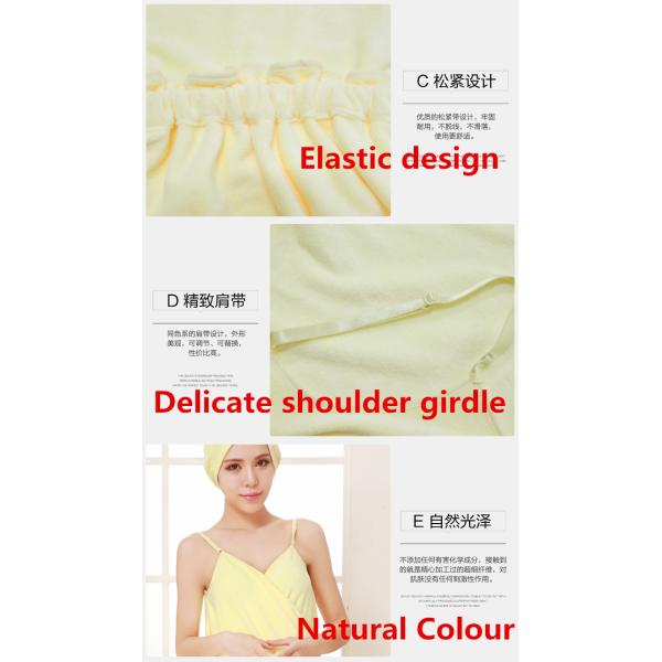 fashionable soft microfiber bathrobe and bath cap suit popular for sale