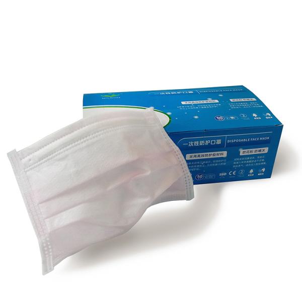 Anti Bacteria Kids Disposable Masks , Comfortable Adult Face Mask