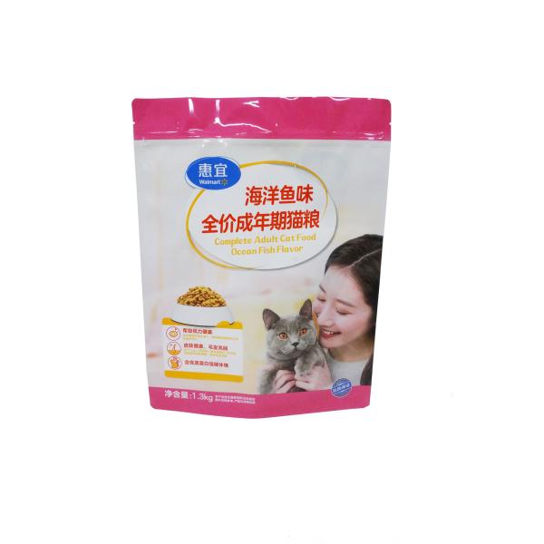 Sac d'emballage à fermeture à glissière avec boucle de coin latérale