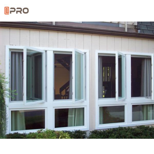 Customize Aluminum Casement Windows House Window Grill Swing Open Style