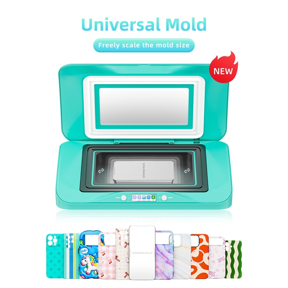 Universal Mold Supported 3D Curved Surface Transfer Heat Press for Curved Phone Case 3D Heat Transfer Printing Machine