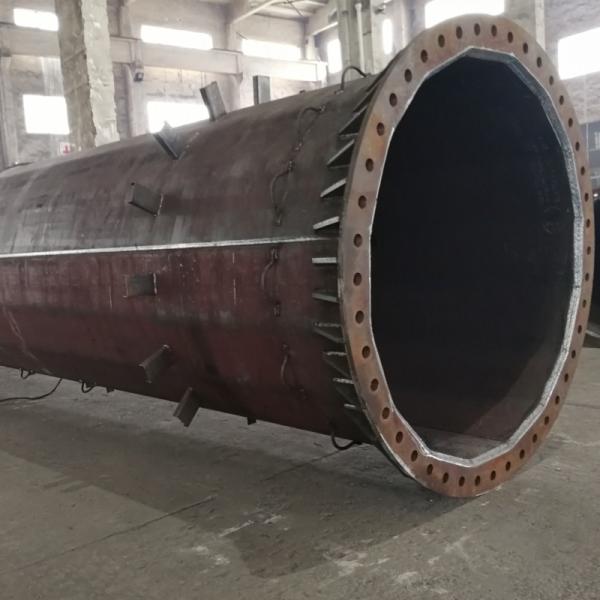 10kv 35kv 110kv Polygonal Pole Hot Dip Galvanized Steel Suspension Pole Tensile Pole