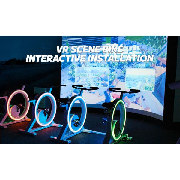 Здоровая спортивная игра Ar Интерактивная динамическая велосипедная гонка Проекционная игра