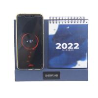 Prenda impermeable de carga del calendario de la radio de cuero multiusos con el tenedor del teléfono