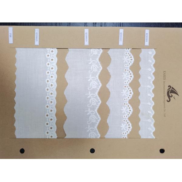 хлопок 15yds вышил ткани шнурка уменьшает Transluscent для Multiapplication