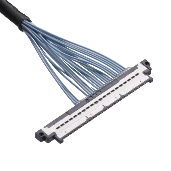 Extra Fine Micro Coaxial Cable , KEL SSL20-40SB TO SSL20-40SB 20 Pin Lvds Cable