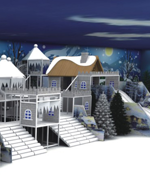 Snow Castle Theme Indoor Playground Equipment For Recreational Large Children Commercial Park