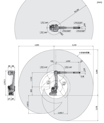 RS015X Рука робота с шестью осями Кавасаки