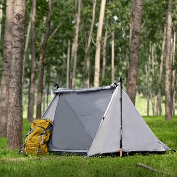 Outdoor Shelter Tent Lightweight Professional Mountaineering 1 Person Trekking Pole Tent