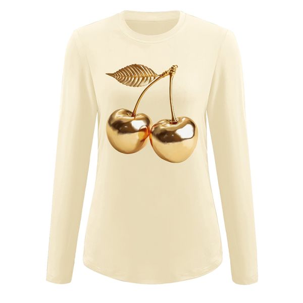 Reversible Mock Neck Oversized Long Sleeve T-Shirt with 3D Printing Custom Logo