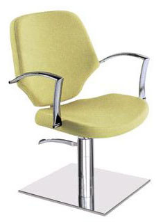 Recycled Stylish Salon Hair Styling Chairs No Footrest with Fixed Backrest