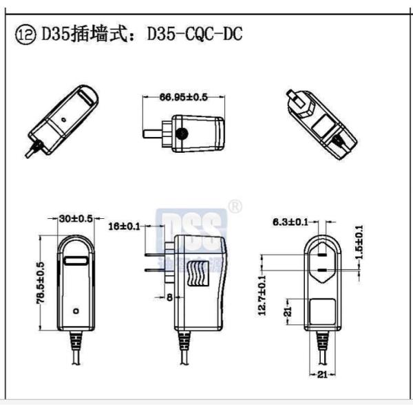 портативный цвет L78x W30x H42mm черноты заряжателей батареи 12.6V 2A