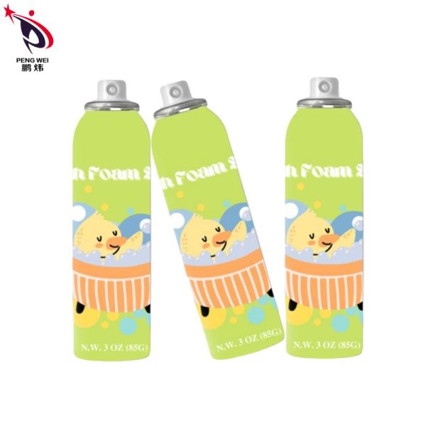Multifunctional Bath Foam Spray Nontoxic Tinplate Material For Kids