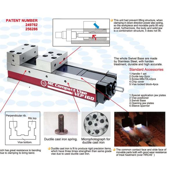 VCP Mechanical type super precision vise