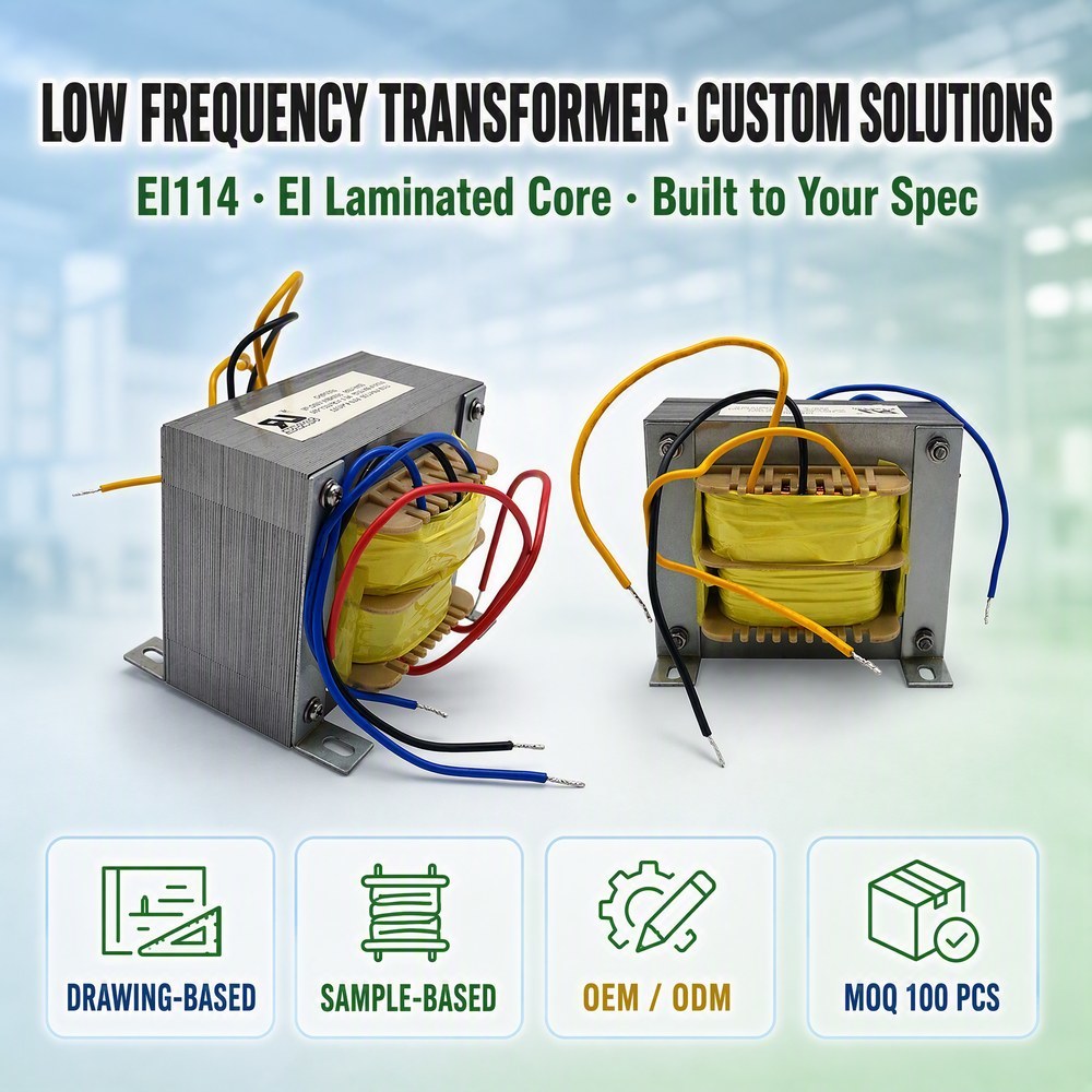 Custom EI114 Single Phase Control Transformer For Industrial Machine Control