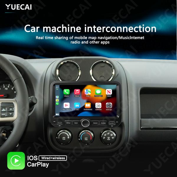  Car Navigation DVD Player Android Auto Stereo Radio for Jeep Compass 2013