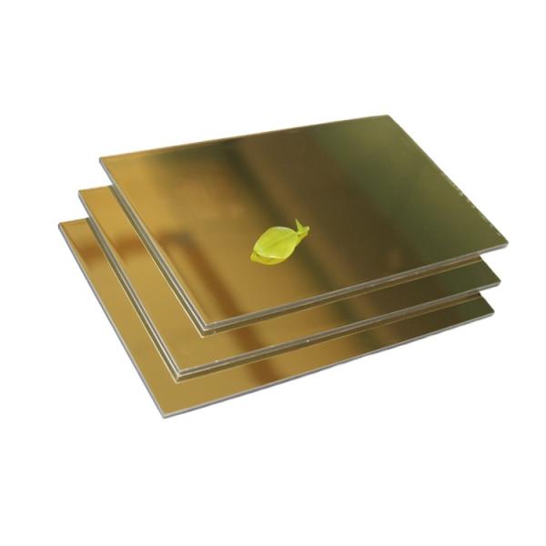 Painel de fachada de espelho de 1220 mm com revestimento PE PVDF de 3 mm de espessura