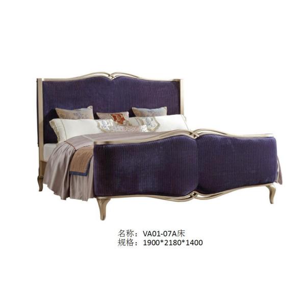 Custom made European design Long bench furniture by Fabric upholstered with Sliver painting legs