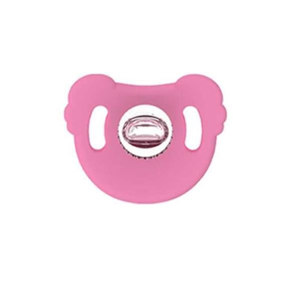 OEM Yellow Colors Orthodontist Recommend Silicone Pacifier Dummy Koala Style With Size Is 7x7x7 cm And Weight Is 13 Gram