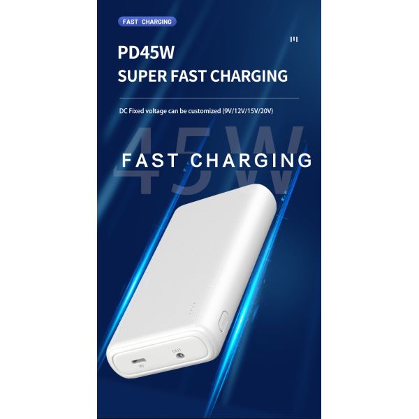 OEM Portable Charger Power Bank Mobile Power Supply 45W 20000mah For Heated Vest