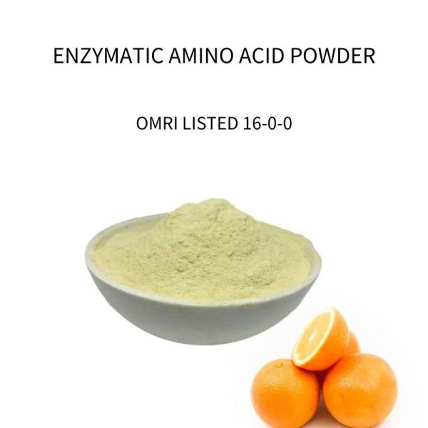 OMRI LISTED 16-0-0 Amino Acid Powder 80% Organic Nitrogen Fertilizer PH 4-6