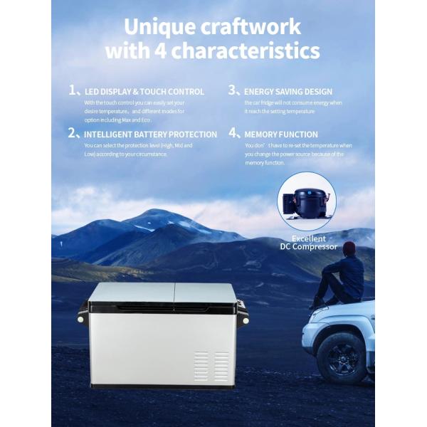 Двойной замораживатель холодильника тележки компрессора 30Litres DC температуры