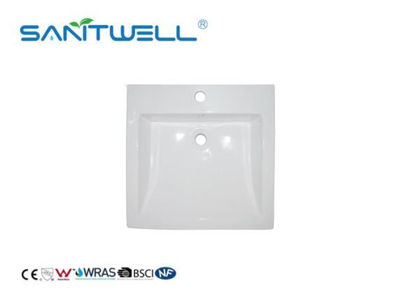 Home / Hotel Bathroom Ceramic Countertop Basin With Standard Size 530 * 510 * 170mm