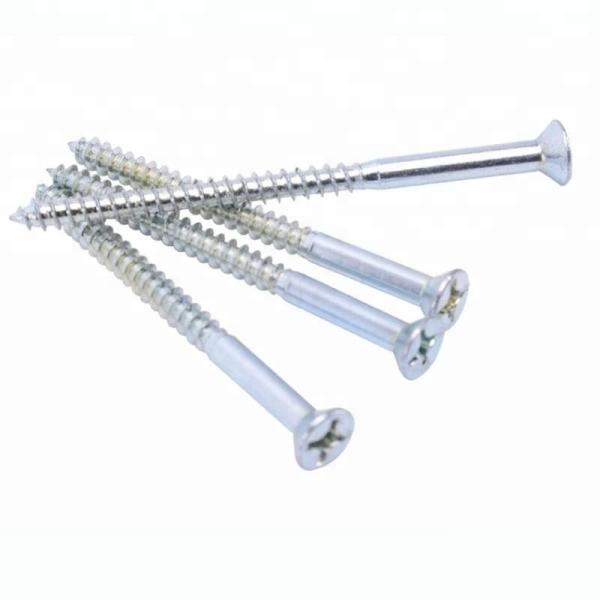 Stainless Steel Cross Recessed Countersunk Head Wood Screws Furniture Screws