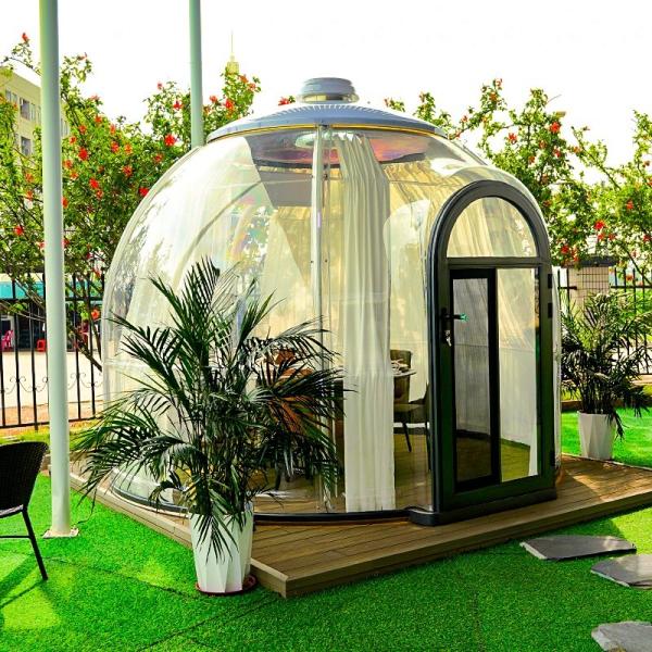 New Design Star Room Prefabricated  PC Dome Tent Transparent Polycarbonate Dome House for Hotel