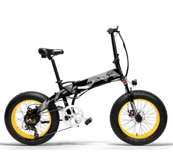 Non Slip Foldable 20 Inch Electric Bike Strong Grip Beaches Highways Use