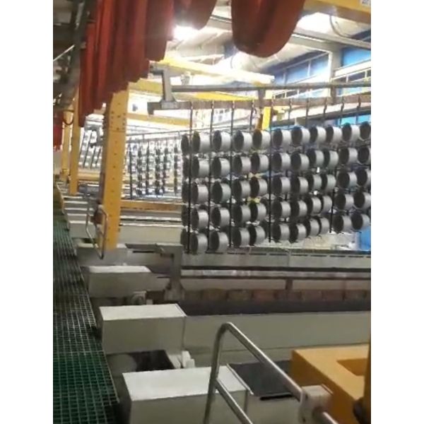 High-Speed Automated Anodizing Production Line With 40m/min Crane Speed For Aluminum Part Efficiency