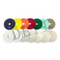 5 etapa flexível Diamond Resin Dry Polishing Pads da polegada 3 125mm