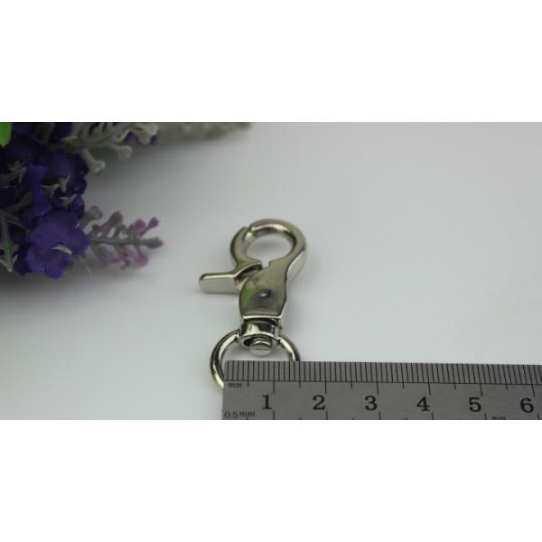OEM/ODM zinc alloy 13 mm round eye bolt metal dog leash lobster claw swivel snap hook rose for bag accessories