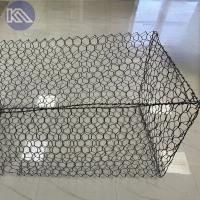 Pvc personalizado de color gris recubierto Gabion Cesta Galvanizado Gabion Boated Caja de curso del río
